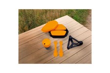 CRIVIT Campinggeschirr 9-teiliges Set Platzsparend ineinandersteckbar Camping – Bild 2