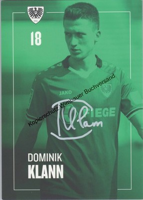 Original Autogramm Dominik Klann Preussen Münster /// Autograph signiert signed