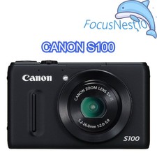 Canon PowerShot S100 Digital Camera 12.1 MP 5x Optical Zoom Face Detection Black