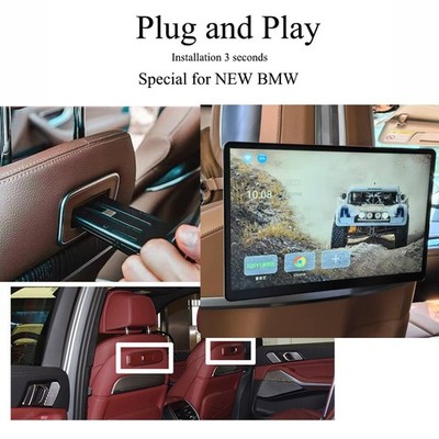 Rear Seat Entertainment For BMW iX 2026 WiFi 4K Touch Screen Car TV Video Player