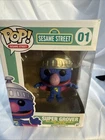 Funko Pop! Super Grover #01 Sesame Street Vinyl Figure Television 2014 Series 1