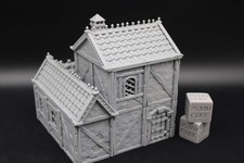 Tabletop Terrain Plaster Cob House 12of19 Town City Dnd RPG wargame skirmish 28-