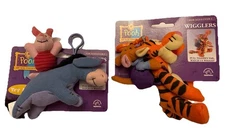 Vintage Plush Stuffed Winnie The Pooh Tigger Roo Eeyore Piglet Tags Bundle WORKS