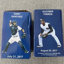 Gleyber Torres Gary Sanchez 2017 Yankees Thunder  SGA Bobblehead Lot Giveaway