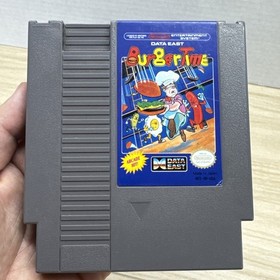 NES BurgerTime Nintendo Entertainment System - Clean Tested w Sleeve