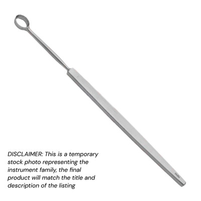 10x Piffard Dermal Curettes, Oval Tip, 5.5'', Narrow Hndl, Sz: 00  (1x2 mm Diam)