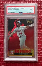 1996 Pinnacle Select Kirby Puckett En Fuego #14 Twins PSA 9 (POP 6)