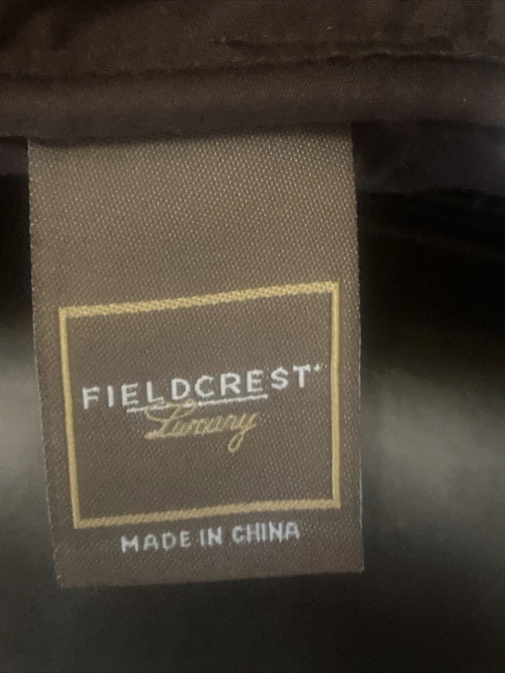 Fieldcrest Luxury Oversized Queen Comforter& Shams Manchester Brown NEW - Image 4 of 4