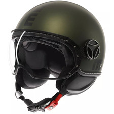Casque Momo Design EVO E2206 Jet Mono Vert Noir Doppia Visiera