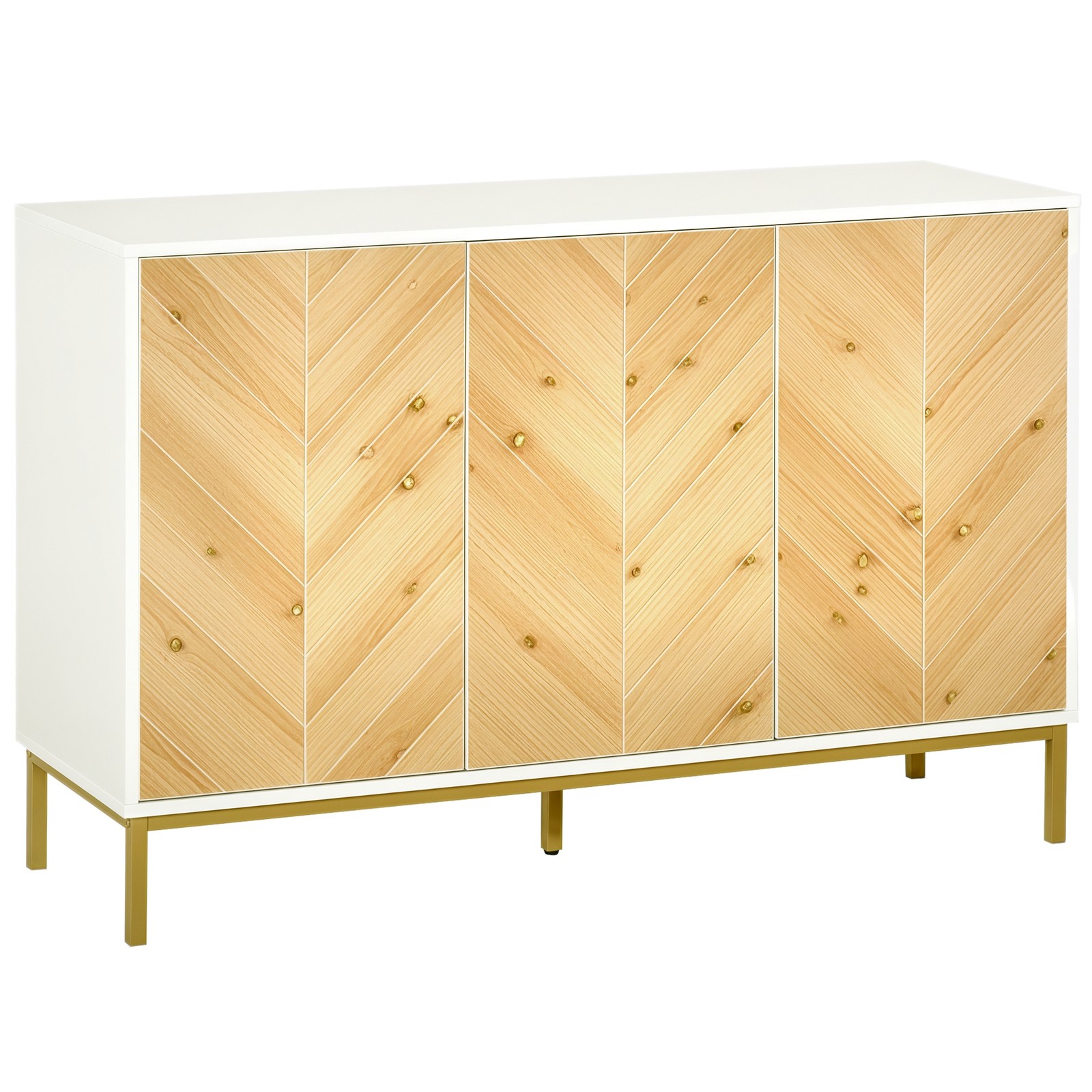 Accent Credenza Hallway Hutch Furniture w/Adjustable Shelves