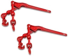 DC Cargo Mall 2 Lever Binders 3/8" 1/2" Tie Downs for Grade 70 Transport, 9