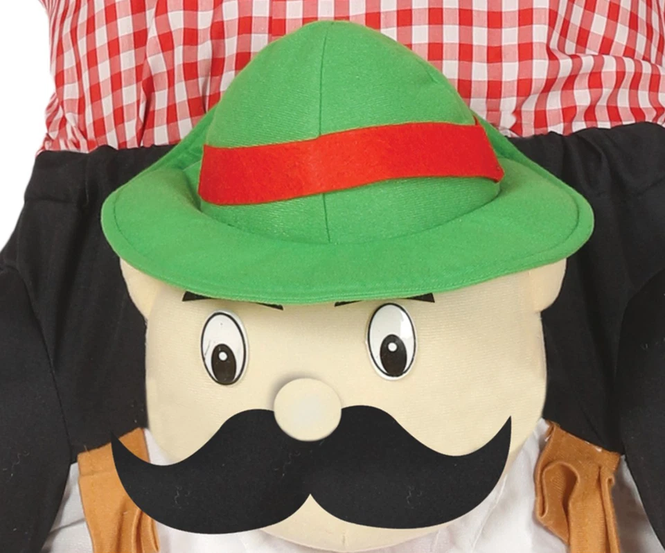 Adults Carry Me Bavarian Beer Guy Costume German Beer Oktoberfest Fancy Dress - Imagem 3 de 3