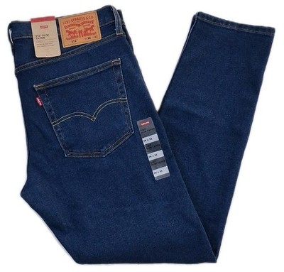 Levis 512 Mens Jeans 36 X 32 Blue Slim Taper Denim Casual Stretch $69.50 NWT