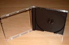 CD Hülle durchsichtig schwarz Case Cases Hüllen Maxi Breite 10mm 1cm Neu