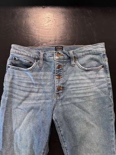 J.Crew Jeans Women's Size 30 Blue Light Wash High Rise Skinny Denim Jeans - Picture 4 of 8