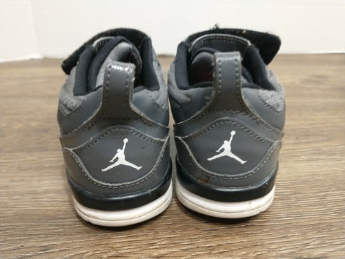 Nike Boys Air Jordan Flight 9.5 BT 654977-030 Gray Basketball Shoes Size US 10C - 第 4/7 張圖片