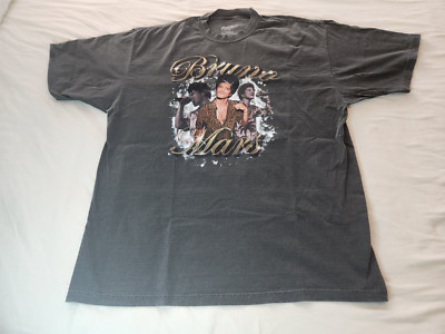 Bruno Mars Tour  Live Tokyo Dome 2024 T-Shirt Black Acid Wash size 3XL