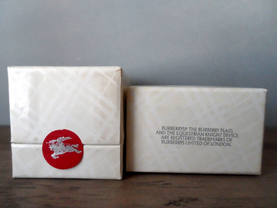 Lote de perfumes Society Burberrys 0,25 oz / 7,5 ml + 0,14 oz / 4 ml nuevo en caja vintage Foto 4 de 4