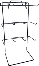 Counter Top Display Rack with 12 Hooks, Display Stand for Peg Board, 17.75x10"