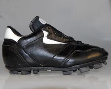 Kid's Manriquez Baseball Cleats Leather Black  2553