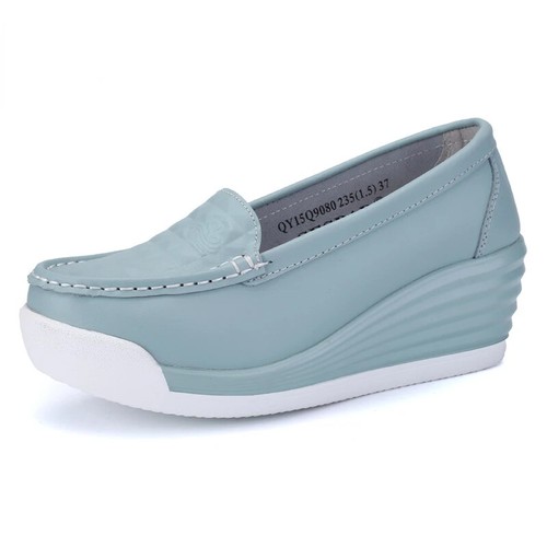 Women Shoes Increase Casual Slip-on Women's Loafers Summer Breathable Shoes Lady - Picture 29 of 35