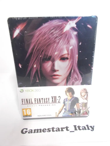 FINAL FANTASY XIII-2 13-2 PREORDER STEELBOOK STEEL BOX (XBOX 360) NUOVO NO GAME