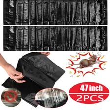 2PCS 47"x11'' Catcher Rat Glue Rodent Board Mice Indoor Super Sticky Mouse Traps