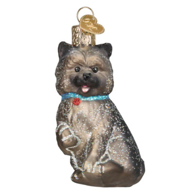 Old World Christmas Cairn Terrier Ornament w
