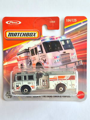 Kit Artisanal Base Matchbox - Camion Pompiers Iveco 180 L 14,5 Cm - Assemblé Peint
