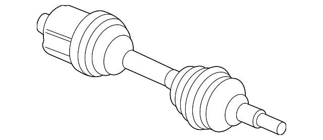 Conjunto de medio eje lado pasajero delantero Chevrolet GM 2008-2012 22873499 genuino Foto 2 de 3