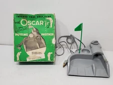 Vintage OSCAR JR. ELECTRONIC PUTTING PARTNER PAL Golf Ball Return Game - In Box