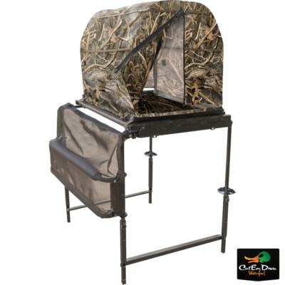 DRAKE WATERFOWL GHILLIE DELUXE 7-WAY DOG HIDE & PLATFORM COMBO