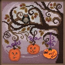 Cross Stitch Kit  2020 Mill Hill Autumn Series - Pumpkin Tree MH14-2025
