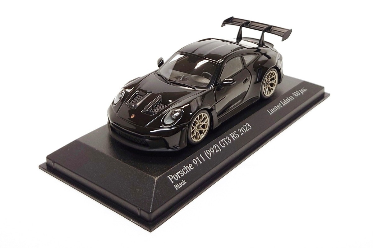 Minichamps 1:43 Porsche 911 GT3 RS (992) in Black / Gold | eBay