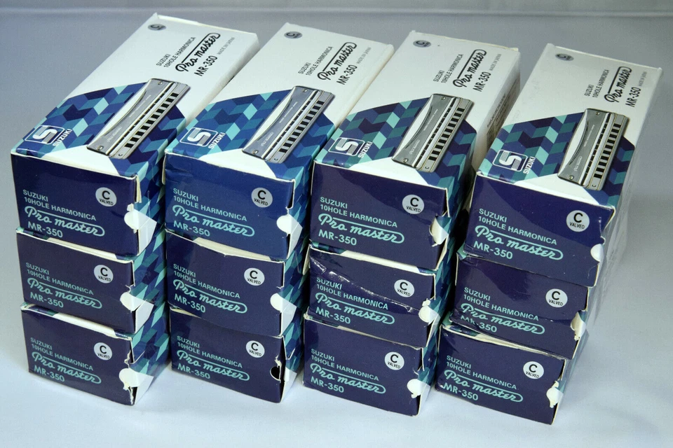 Suzuki MR350V ProMaster Harmonica + case 10 hole diatonic overstock - Select Key - Image 3 of 3