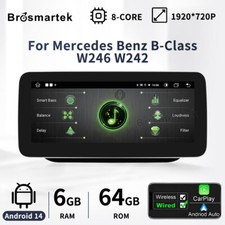 10.25" Android 14 Autoradio CarPlay 64GB F&uuml;r Mercedes B-Klasse W246/W242 NTG4.5