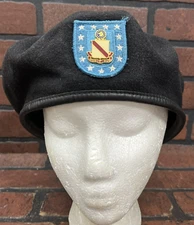 US Army Man's Beret Defense Logistics Agency Garrison Black Hat