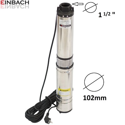 Einbach Tiefbrunnenpumpe Brunnenpumpe Ø102mm - 5bar - 7200L/h