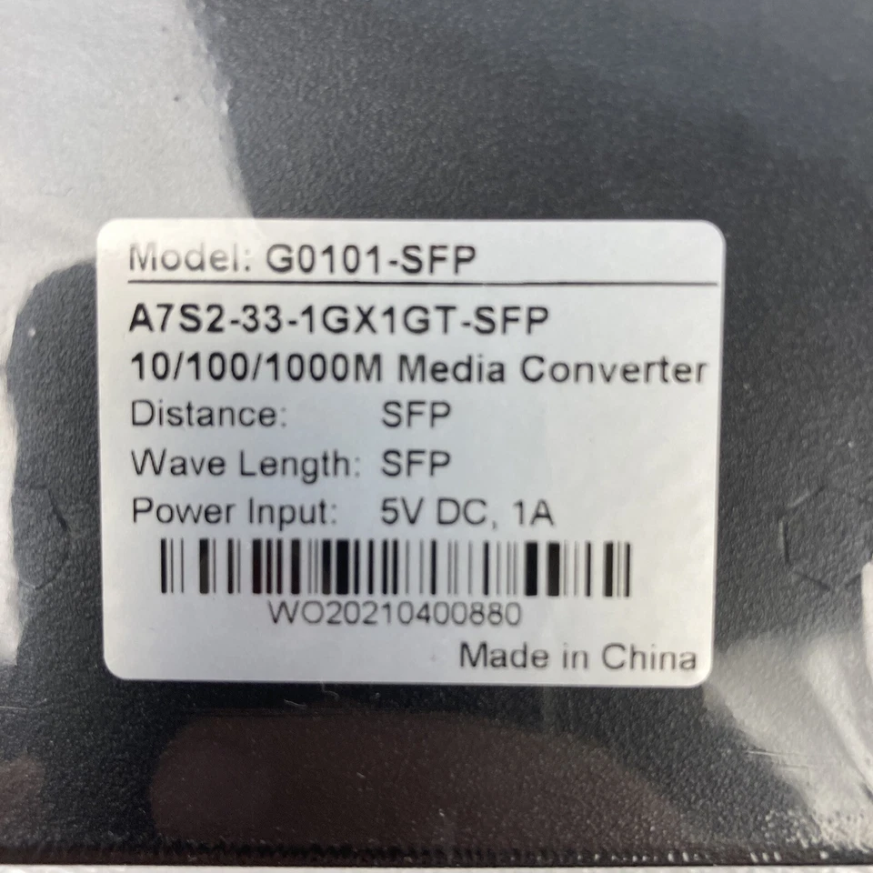 10G Ethernet Media Converter SFP Slot LX 20-KM SMF 1310-nm With SFP Transceiver - Image 3 of 4