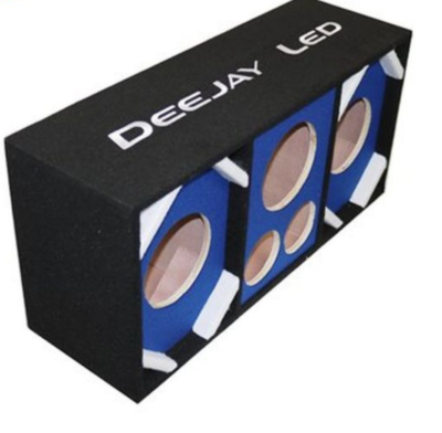 CHUCHERO DEEJAYLED D6T2H1BLUE TWO 6-IN PLUS TWO TWEETERS AND ONE