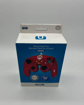 Nintendo Wii U Fight Pad Controller Mario Edition - Original - in OVP - NEU