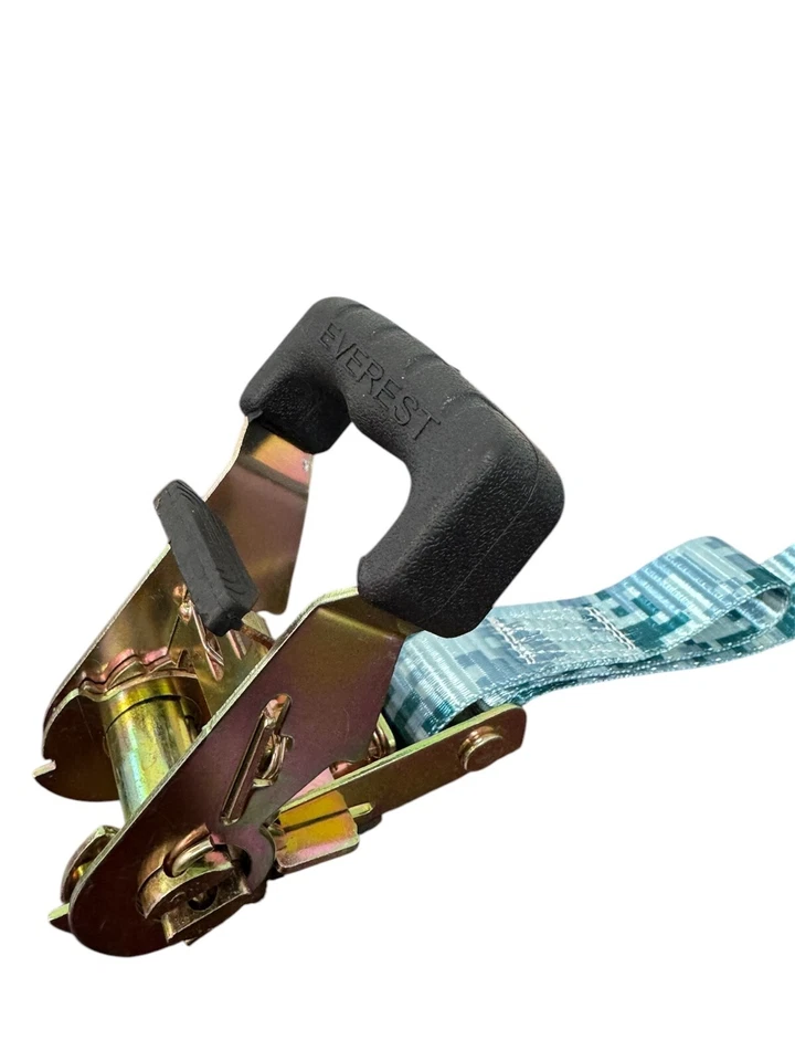 4PK 1in x 15ft Camo Ratchet Tie Down Straps1000LBS WLL 3000LBS Breaking Strength - Image 3 of 4