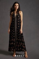 New Anthropologie V-Neck Maxi Dress Size Xs