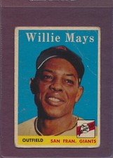 1958 Topps Willie Mays #5 HOF San Francisco Giants LOW GRADE Decent Centering