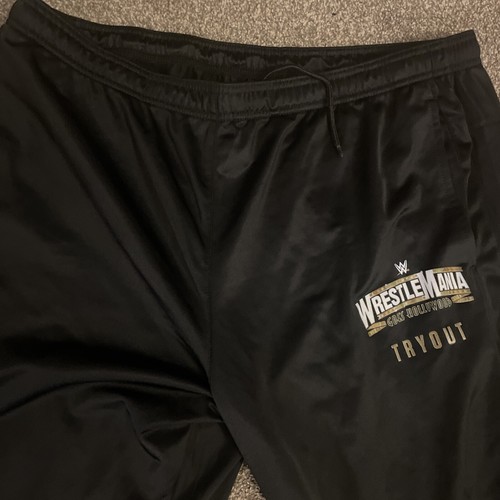 WWE WRESTLEMANIA 39 HOLLYWOOD TRYOUT AUTHENTIC 3X WORKOUT PANTS RARE FREE SHIP - Picture 3 of 6
