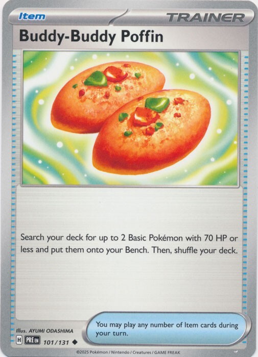 Buddy-Buddy Poffin 101/131 Prismatic Evolutions Pokemon Card NM