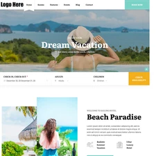 Hotel Website Design with Free VPS Web Hosting and Installation