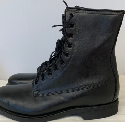 Vintage BILTRITE ANSI Z41-1983/75 Black Leather Combat Boots  display picture 1