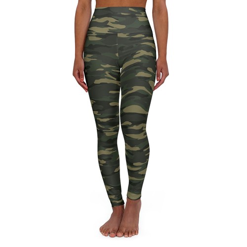 Camo yoga pants shorts capri camoflauge leggings yoga leggins green yoga pants - Picture 6 of 11