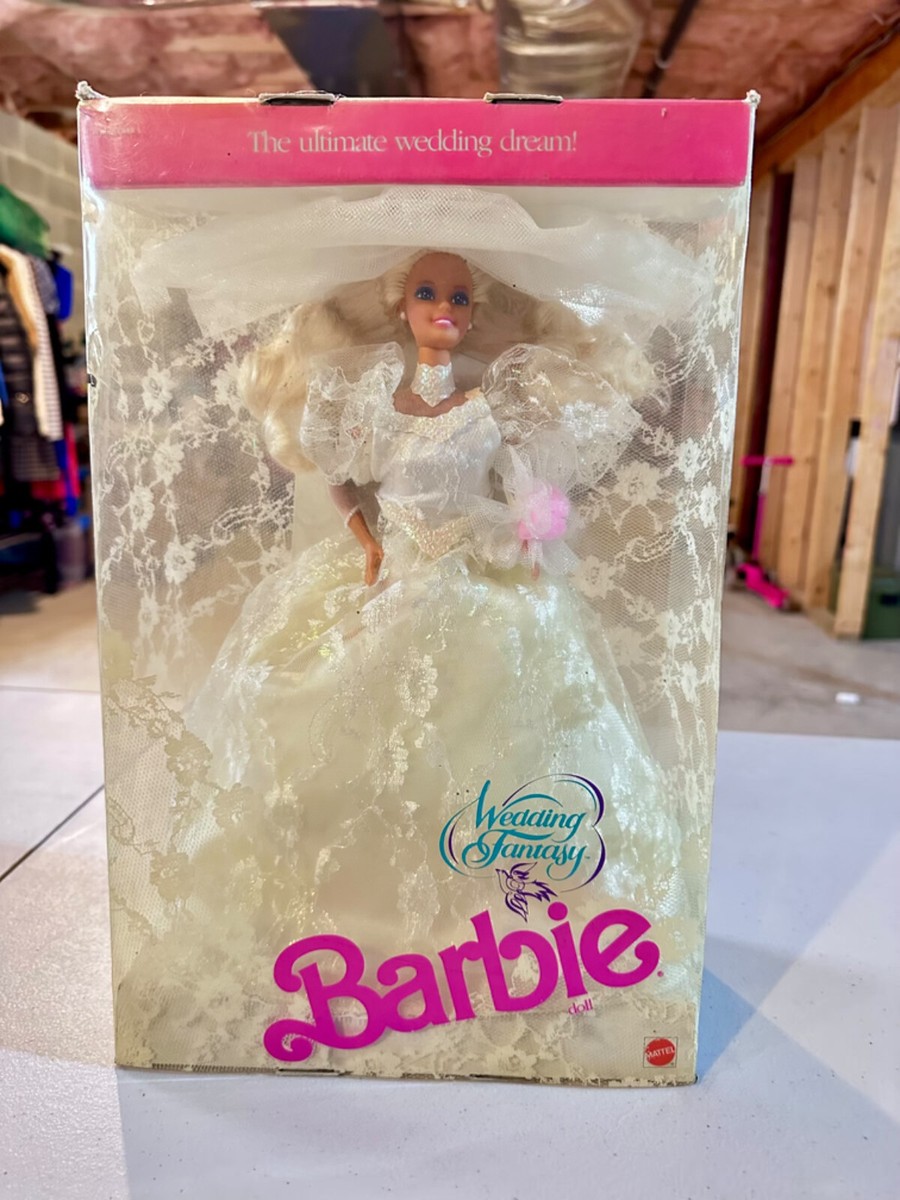 👰 1989 Wedding Fantasy Barbie Doll - Mattel #02125 | Vintage